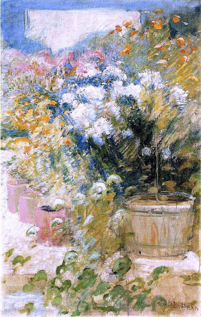 John Twachtman In the Greenhouse - Hand Painted Oil Painting