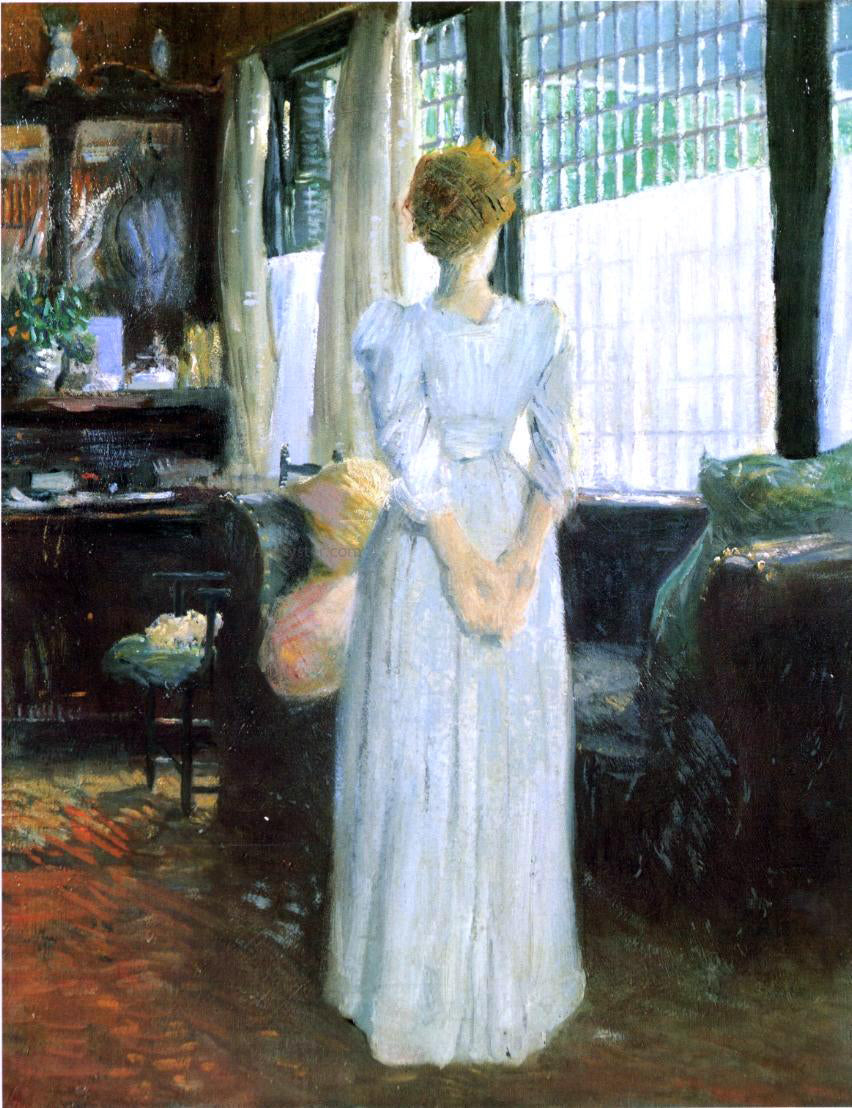 Julian Alden Weir In the Livingroom - Hand Painted Oil Painting