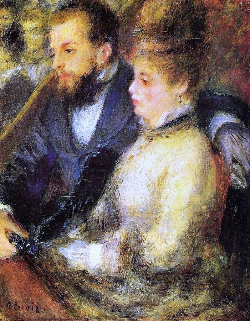  Pierre Auguste Renoir In the Loge - Hand Painted Oil Painting
