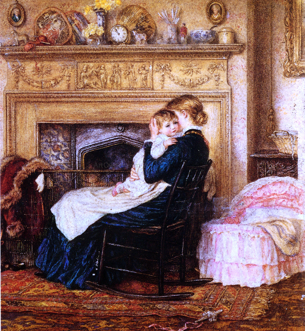 Helen Allingham In the Nursery - Hand Painted Oil Painting