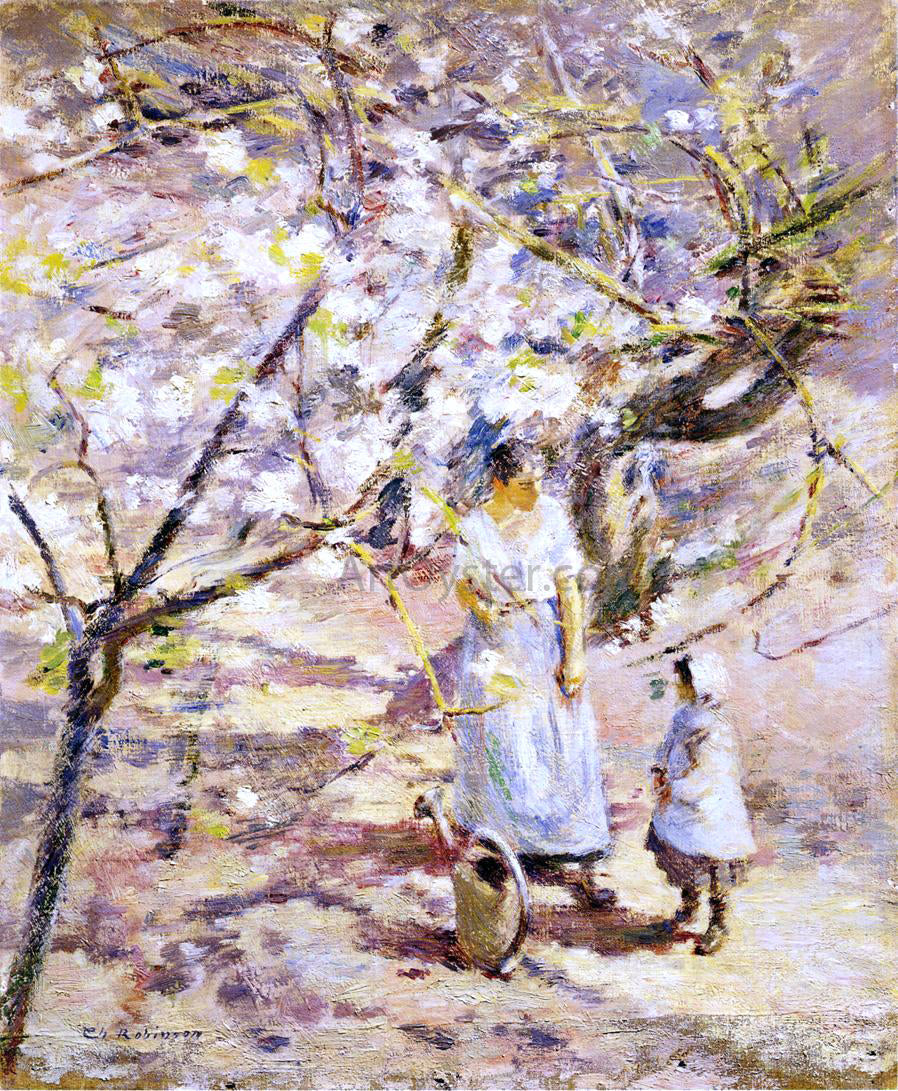 Theodore Robinson In the Orchard - Hand Painted Oil Painting