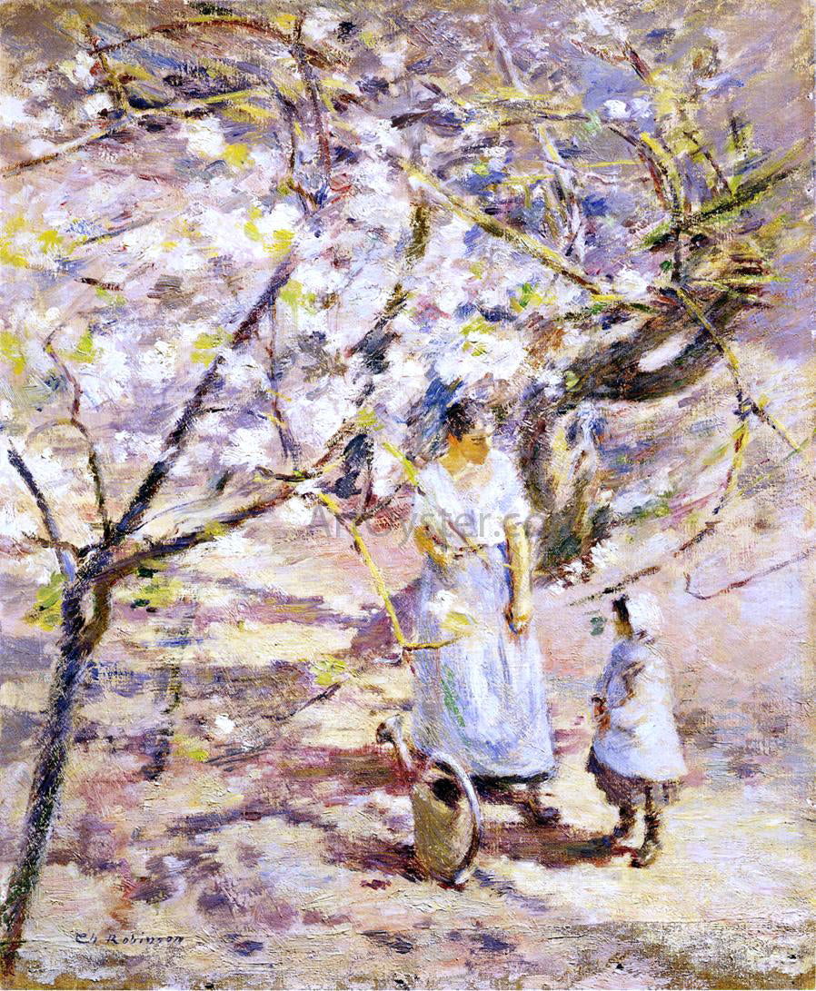  Theodore Robinson In the Orchard - Hand Painted Oil Painting