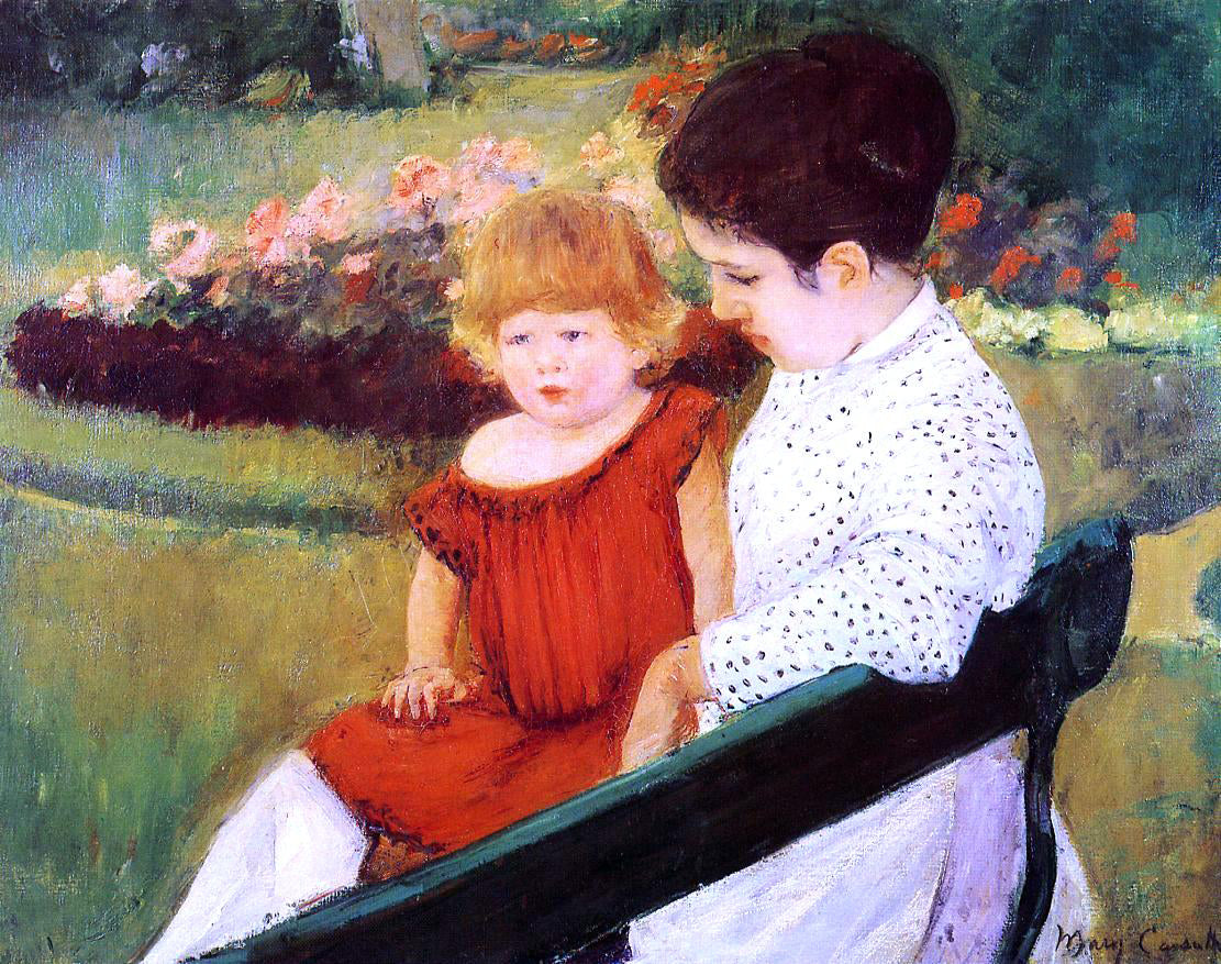 Mary Cassatt In the Park - Hand Painted Oil Painting