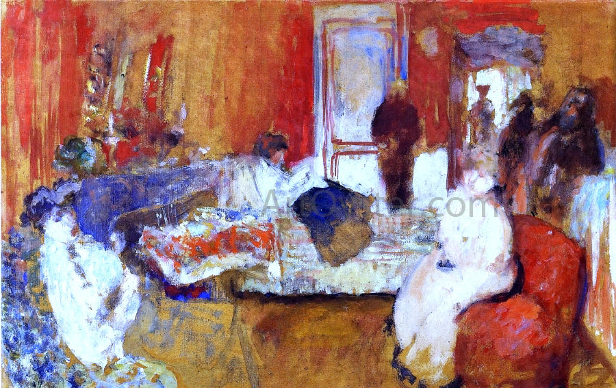 Edouard Vuillard In the Red Room - Hand Painted Oil Painting