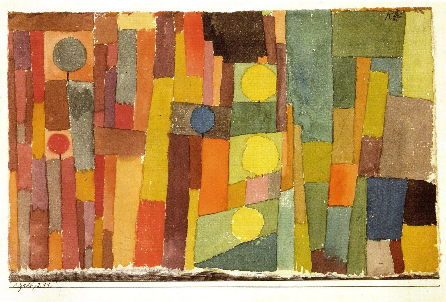 Paul Klee In the Style of Kairouan - Hand Painted Oil Painting