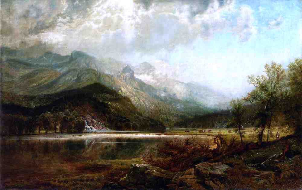Edmund Darch Lewis In the Valley - Hand Painted Oil Painting