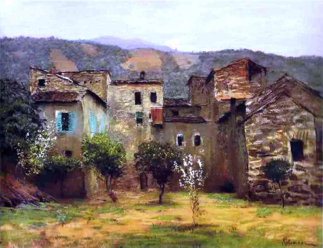 Isaac Ilich Levitan In the Vicinity of Bordiguera, in the North of Italy - Hand Painted Oil Painting