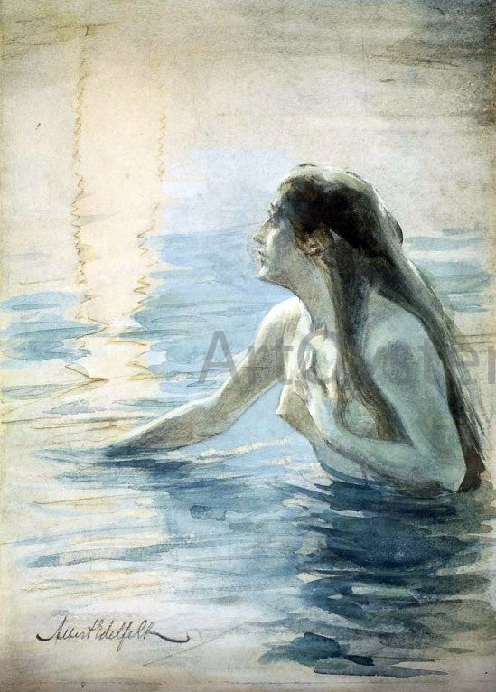 Albert Edelfelt In the Water - Hand Painted Oil Painting