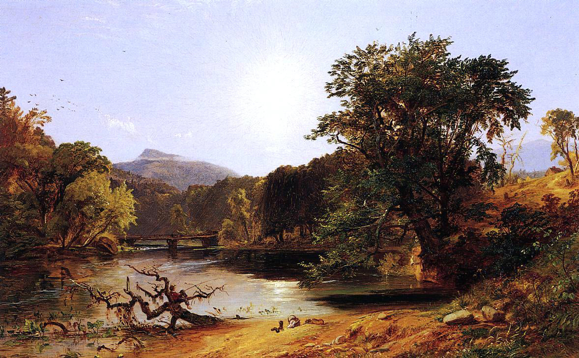 Jasper Francis Cropsey In the White Mountains - Hand Painted Oil Painting