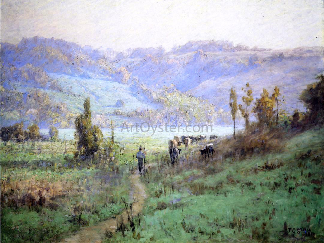 Theodore Clement Steele In the Whitewater Valley near Metamora - Hand Painted Oil Painting