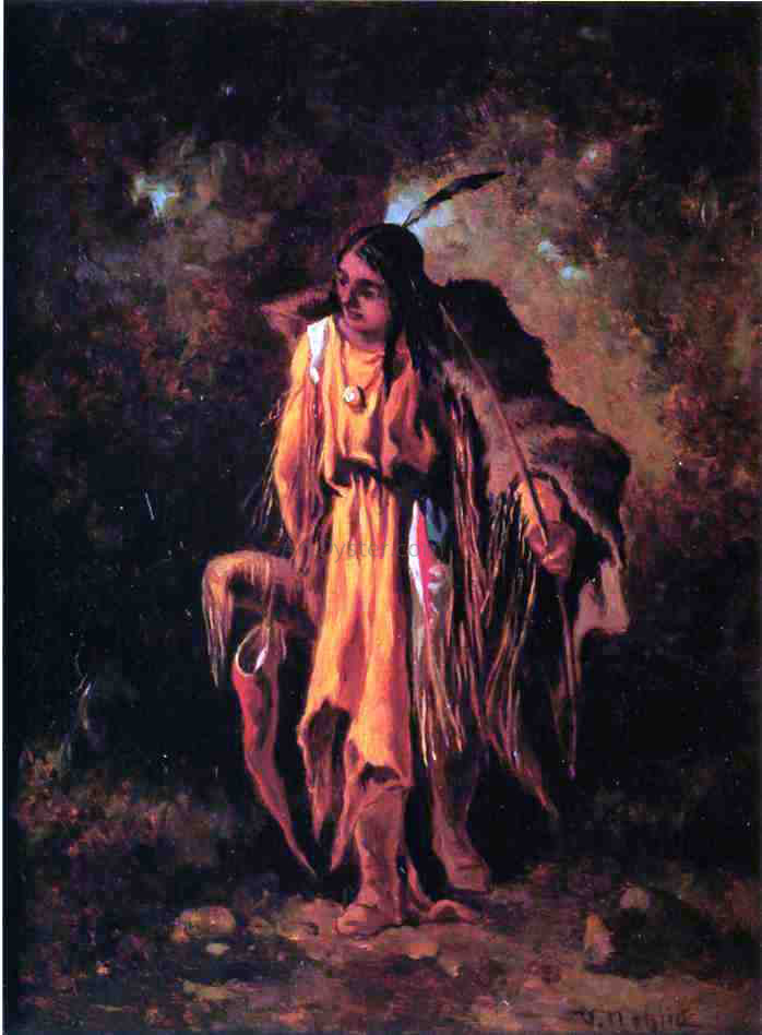 Victor Nehlig In the Woodlands - Hand Painted Oil Painting