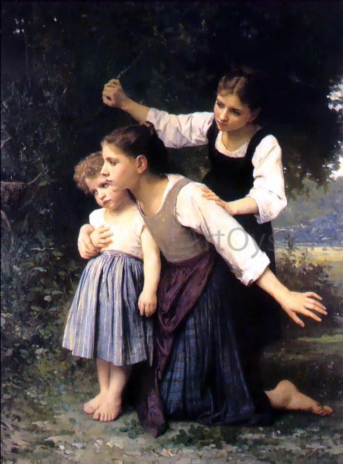 Elizabeth Gardner Bouguereau In the Woods - Hand Painted Oil Painting