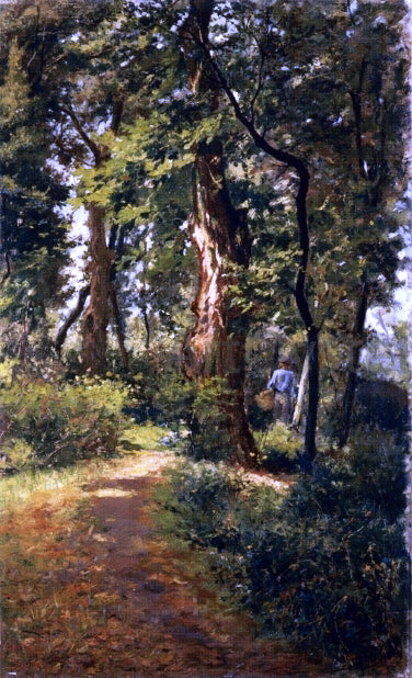 Adolfo Tommasi In the Woods - Hand Painted Oil Painting
