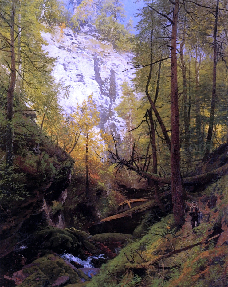Herman Herzog In the Woods - Hand Painted Oil Painting