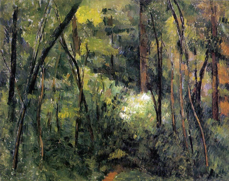 Paul Cezanne In the Woods - Hand Painted Oil Painting