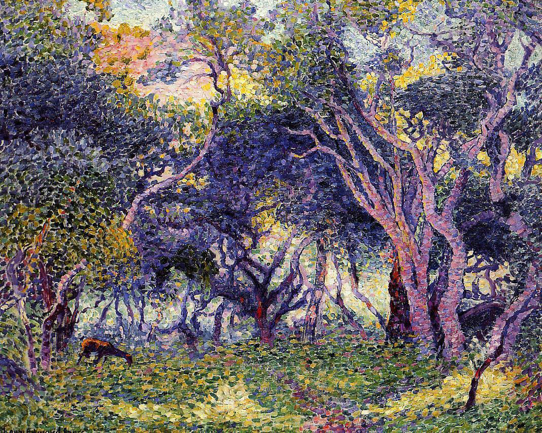Henri Edmond Cross In the Woods - Hand Painted Oil Painting