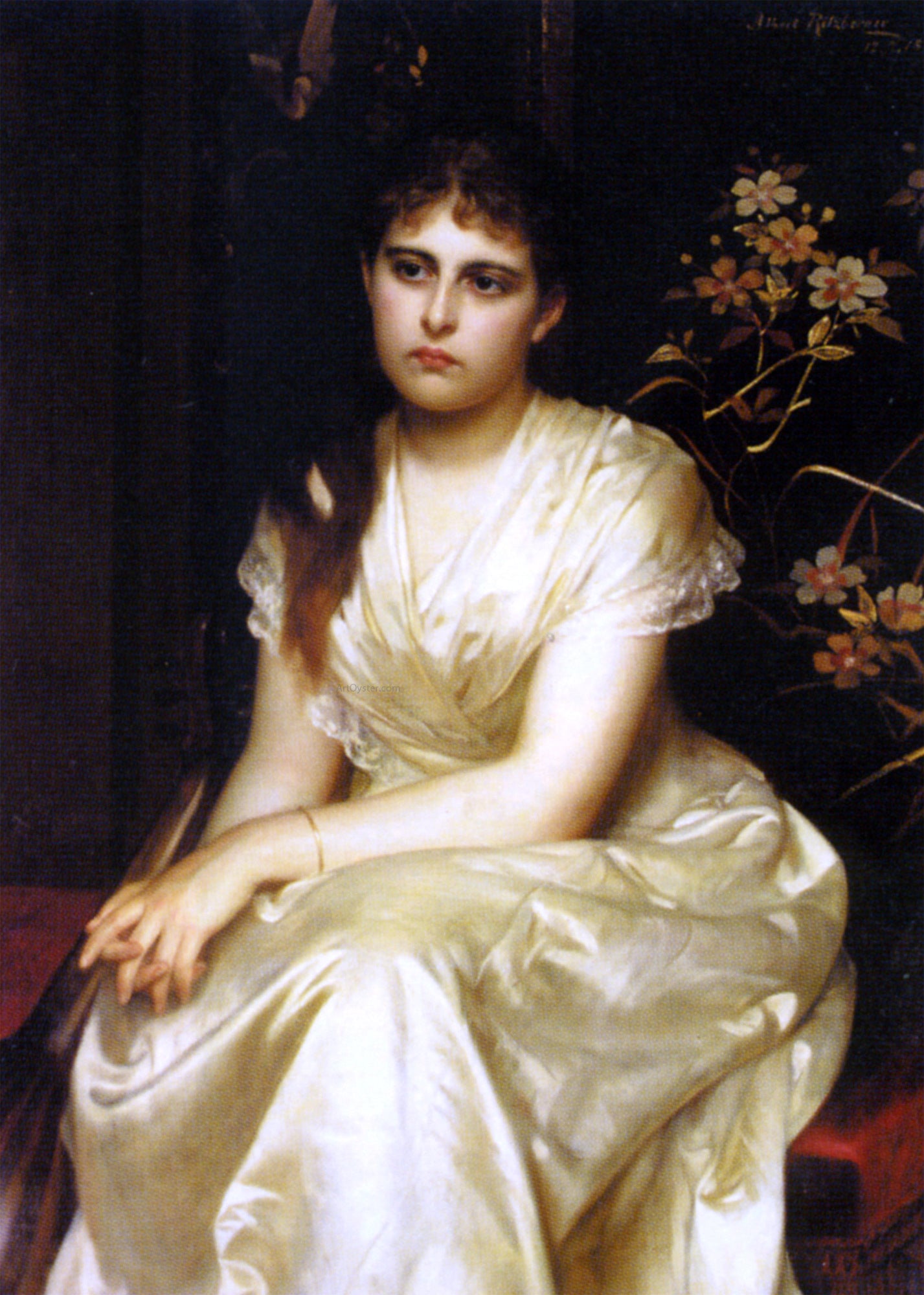 Albert Ritzberger In Traumen Versunken - Hand Painted Oil Painting