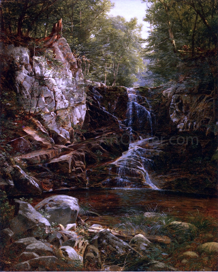David Johnson Indian Falls - Hand Painted Oil Painting