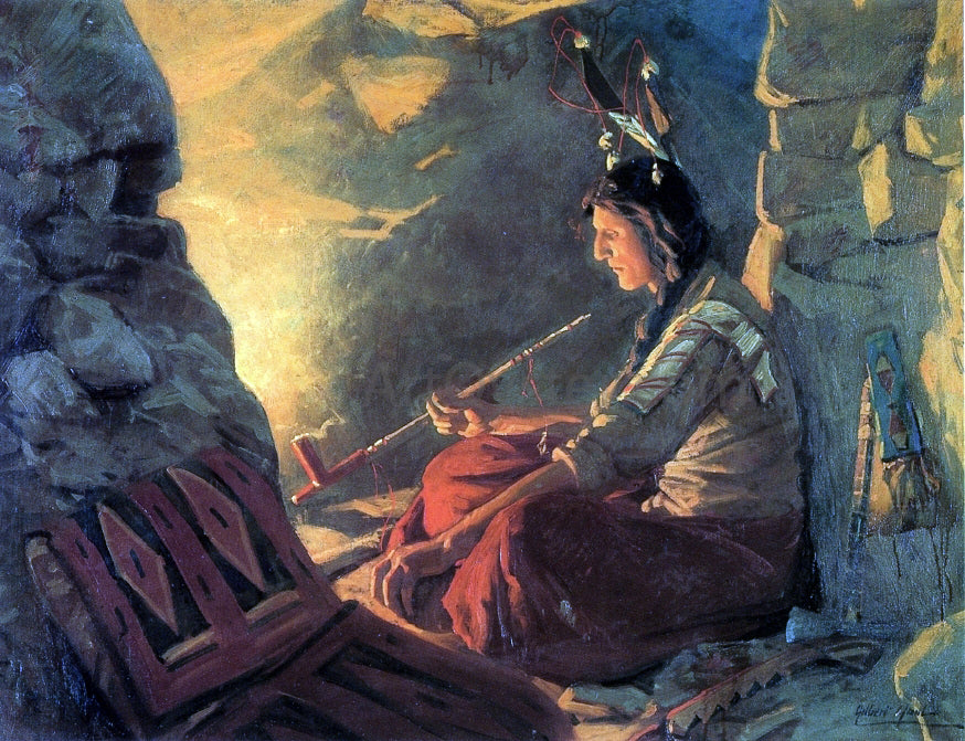 William Gilbert Gaul Indian Meditation - Hand Painted Oil Painting
