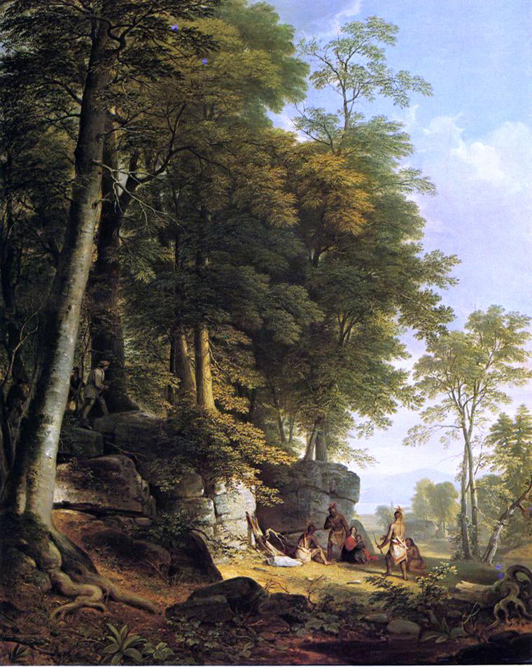Asher Brown Durand Indian Rescue - Hand Painted Oil Painting