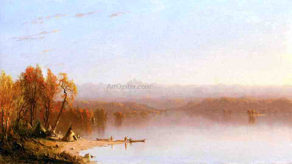  Sanford Robinson Gifford Indian Summer - Hand Painted Oil Painting