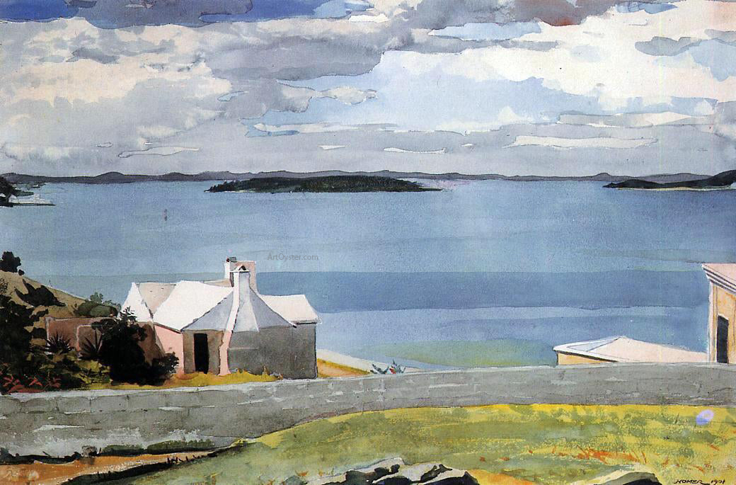 Winslow Homer Inland Water, Bermuda - Hand Painted Oil Painting