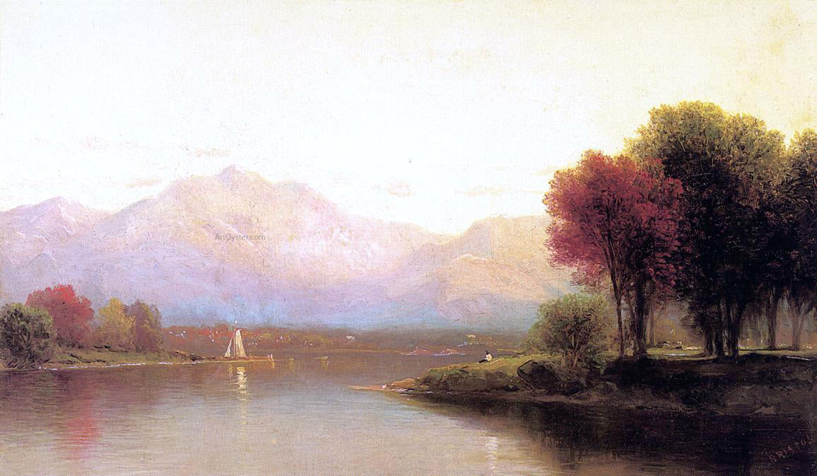  John Bunyan Bristol Inlet on Lake George - Hand Painted Oil Painting