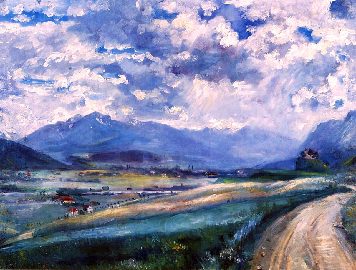 Lovis Corinth Inn Valley Landscape - Hand Painted Oil Painting
