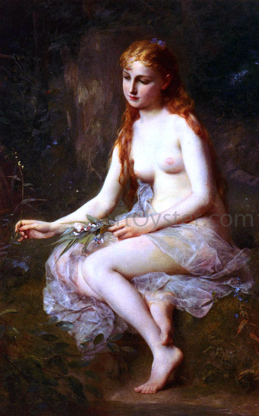Adolphe Jourdan Innocence - Hand Painted Oil Painting