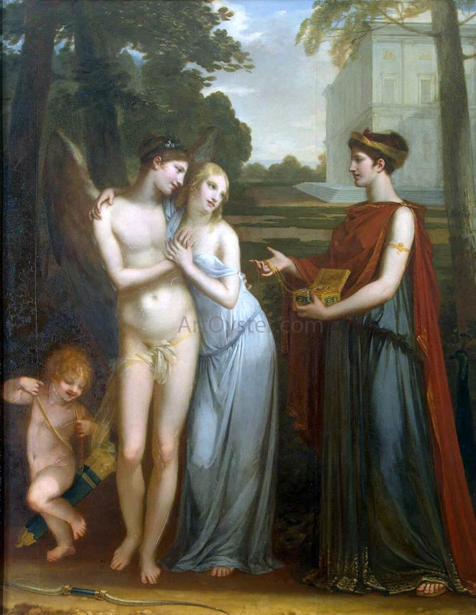 Pierre Paul Prudhon Innocence Preferring Love to Wealth - Hand Painted Oil Painting