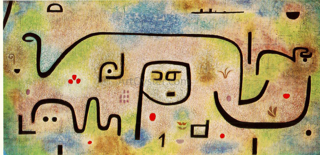 Paul Klee Insula Dulcamara - Hand Painted Oil Painting