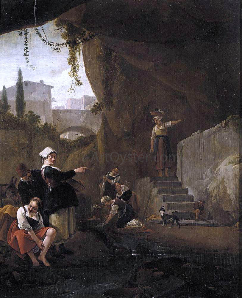 Thomas Wijck Interior of a Cave - Hand Painted Oil Painting