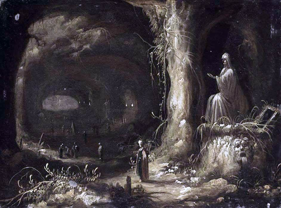 Rombout Van Troyen Interior of a Grotto - Hand Painted Oil Painting