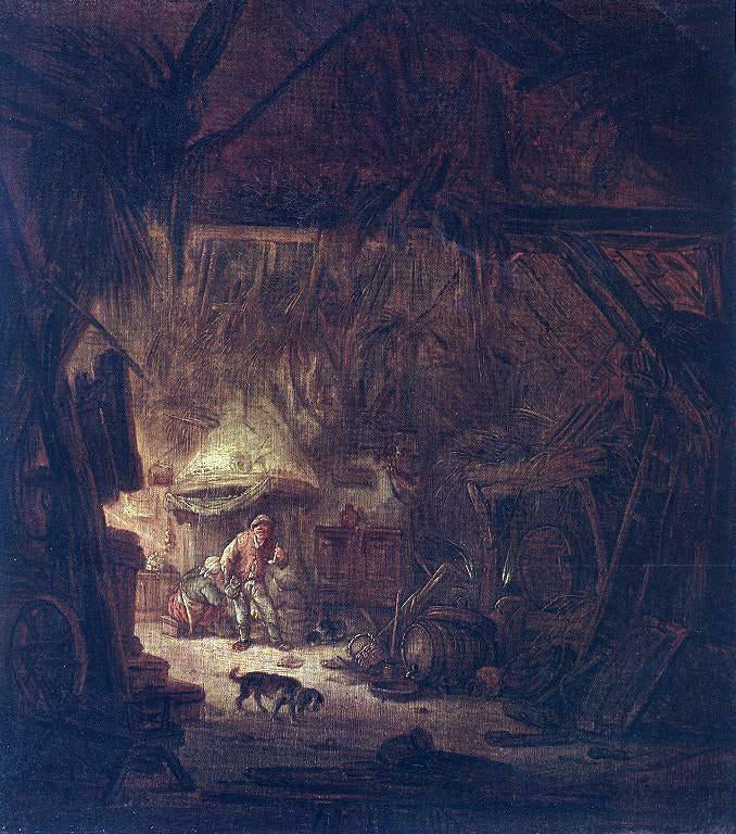 Isaac Van Ostade Interior of a Peasant House - Hand Painted Oil Painting