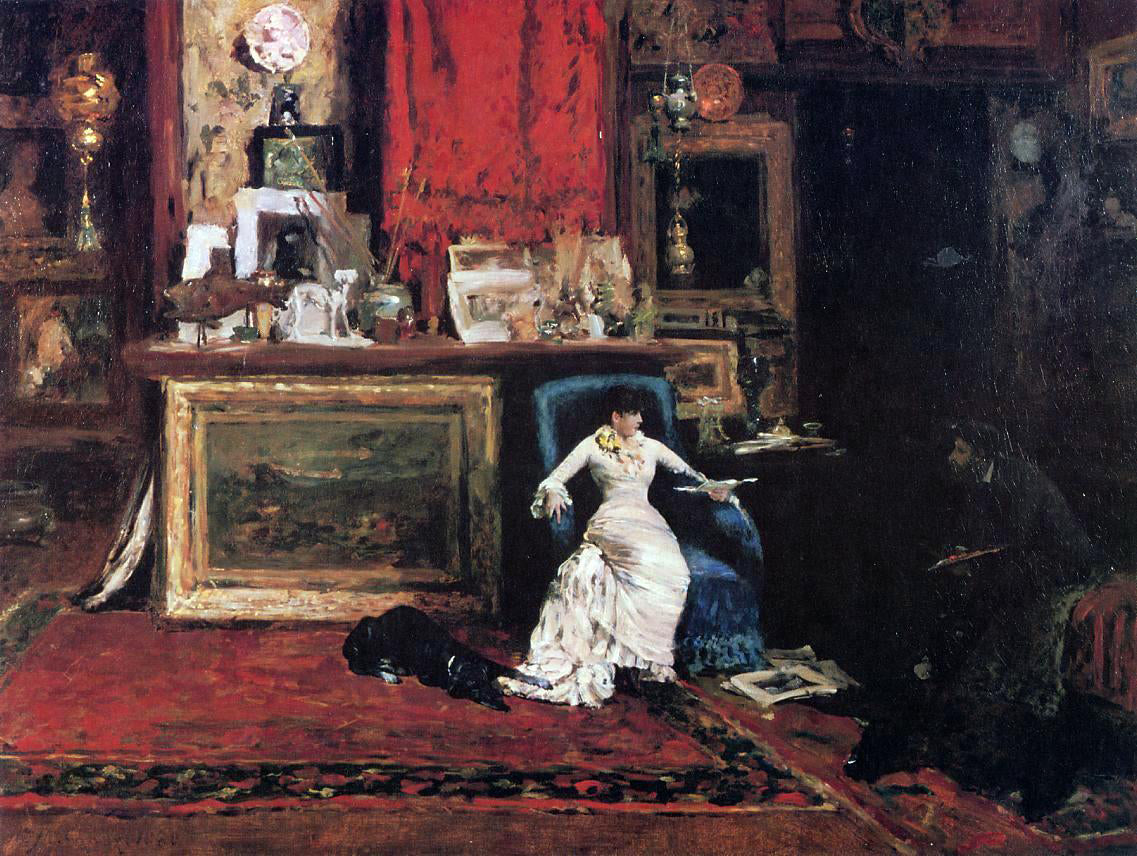 William Merritt Chase Interior of the Artist's Studio (also known as The Tenth Street Studio) - Hand Painted Oil Painting
