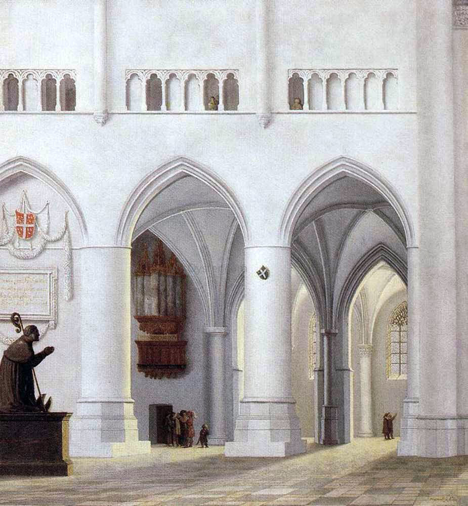 Pieter Jansz Saenredam Interior of the Church of St Bavo at Haarlem - Hand Painted Oil Painting