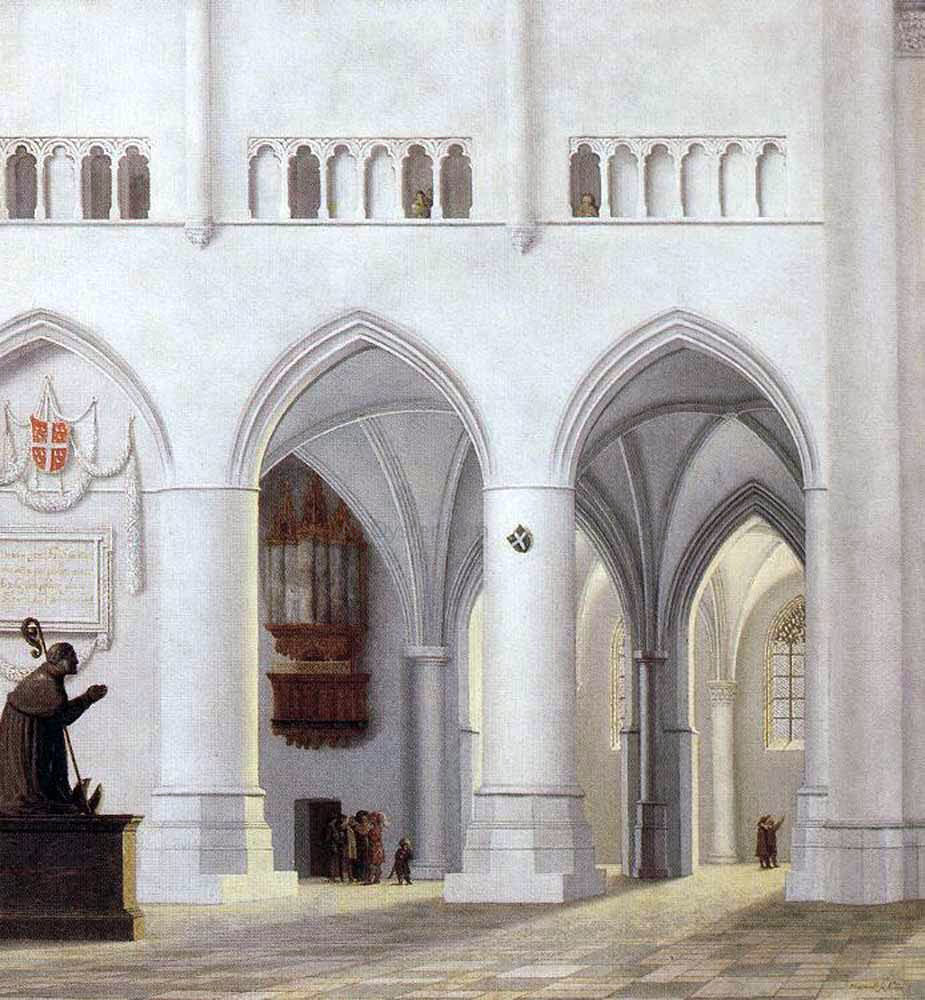  Pieter Jansz Saenredam Interior of the Church of St Bavo at Haarlem - Hand Painted Oil Painting