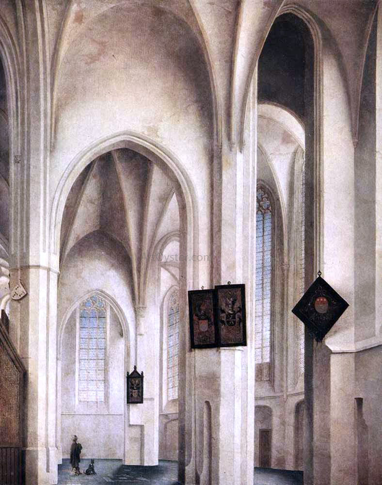  Pieter Jansz Saenredam Interior of the St Jacob Church in Utrecht - Hand Painted Oil Painting