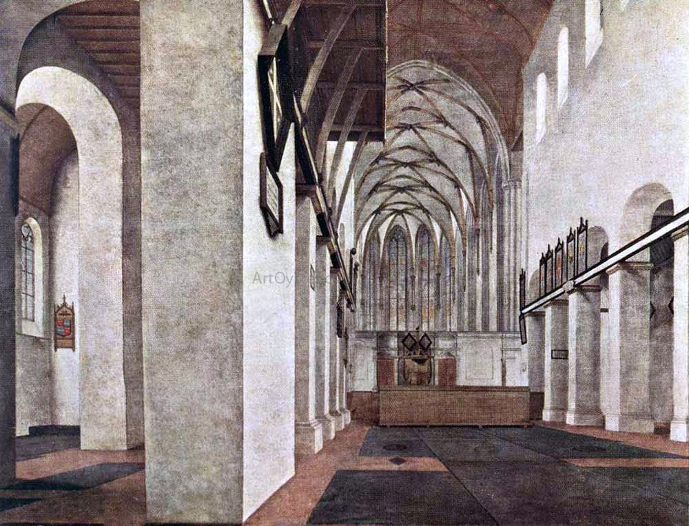  Pieter Jansz Saenredam Interior of the St. Jans Kerk at Utrecht - Hand Painted Oil Painting