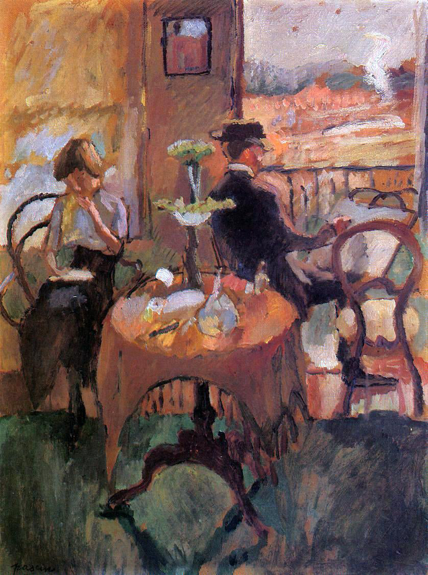 Jules Pascin Interior Scene - Hand Painted Oil Painting