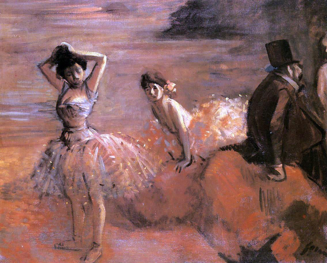  Jean-Louis Forain Interlude - Hand Painted Oil Painting