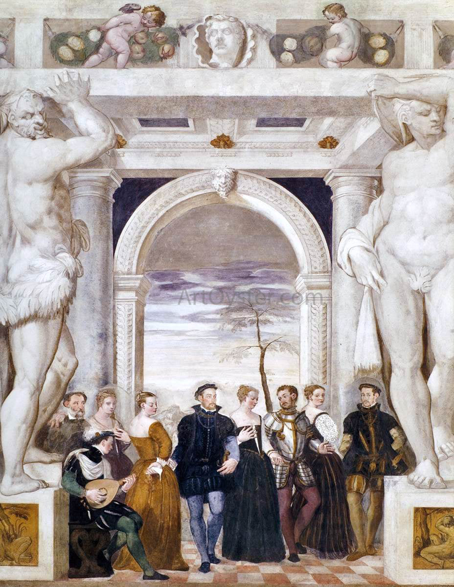 Giovanni Antonio Fasolo Invitation to Dance - Hand Painted Oil Painting