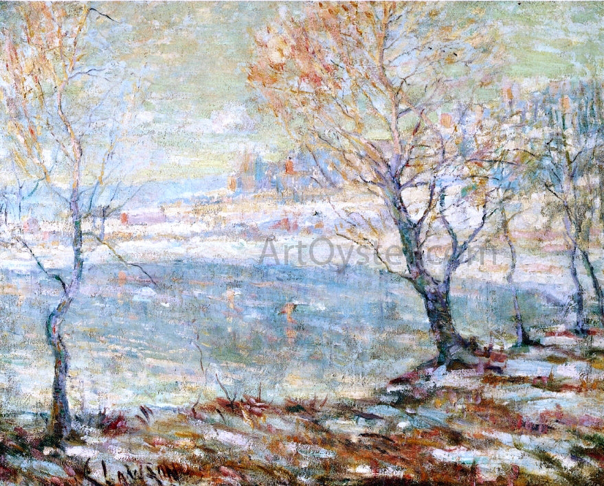 Ernest Lawson Inwood on Hudson, In the Snow - Hand Painted Oil Painting