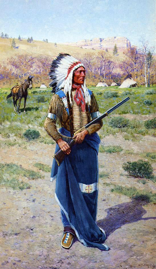 Henry F Farney Iron Horse - Hand Painted Oil Painting