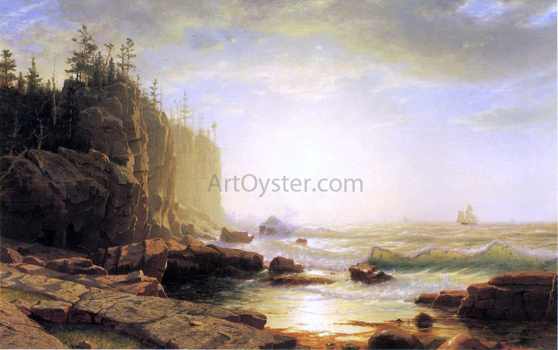  William Stanley Haseltine Iron-Bound, Coast of Maine - Hand Painted Oil Painting