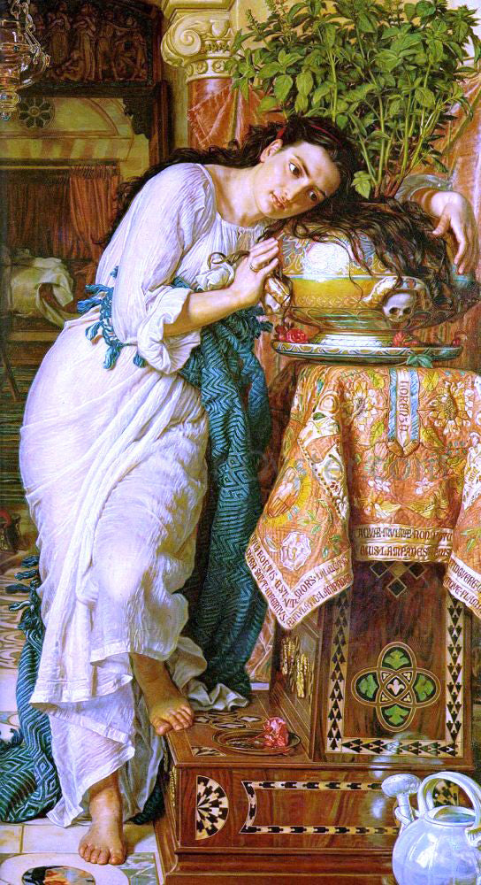 William Holman Hunt Isabella and the Pot of Basil - Hand Painted Oil Painting