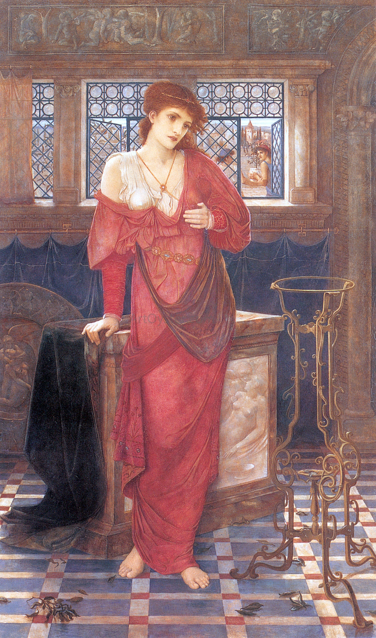John Melhuish Strudwick Isabella - Hand Painted Oil Painting