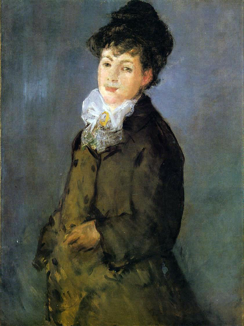 Edouard Manet Isabelle Lemonnier with a White Scarf - Hand Painted Oil Painting