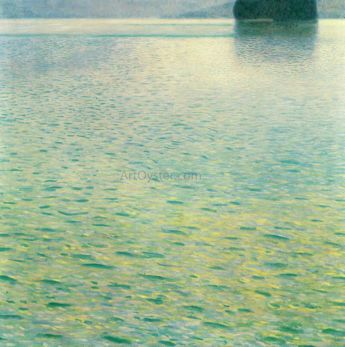 Gustav Klimt Island in the Attersee - Hand Painted Oil Painting