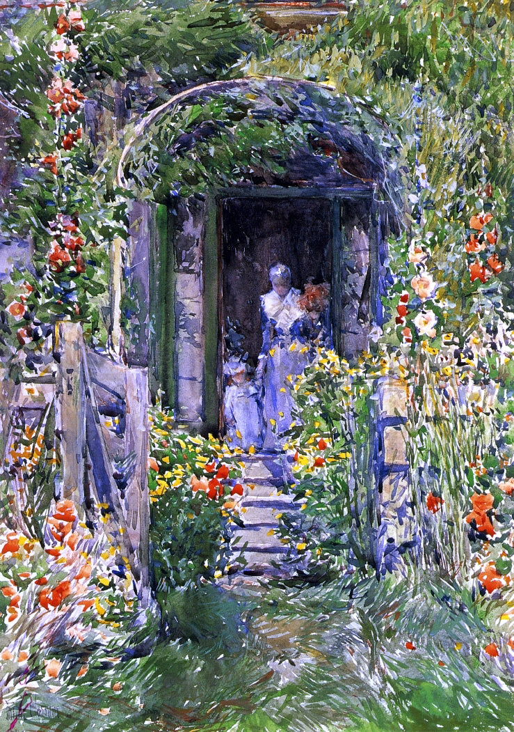 Frederick Childe Hassam Isles of Shoals Garden (also known as The Garden in Its Glory) - Hand Painted Oil Painting